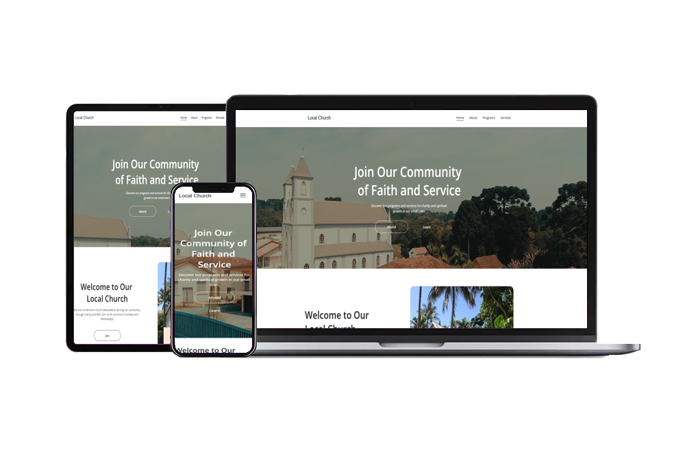 Local Church - A basic church website example