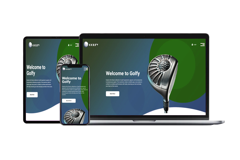 GOLFY - A golf shop website